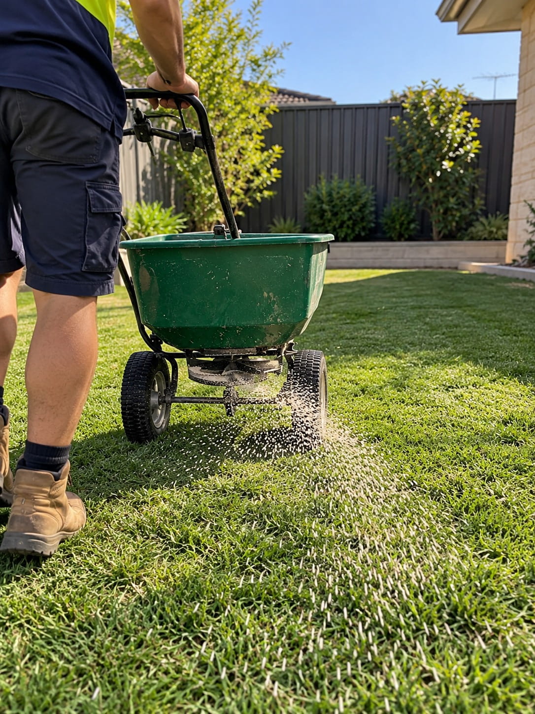 Healthy, well-fertilised lawn in Perth